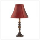 BURGUNDY SHADE TABLE LAMP  35722