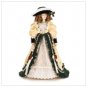 Porcelain Doll in Velvet and Ivory Dress 37100
