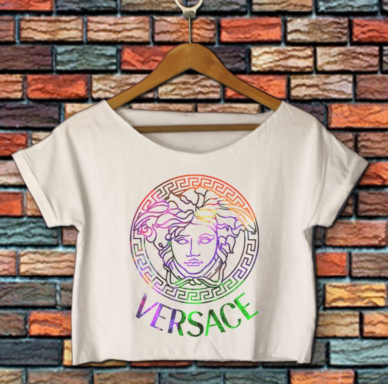 versace crop tshirt