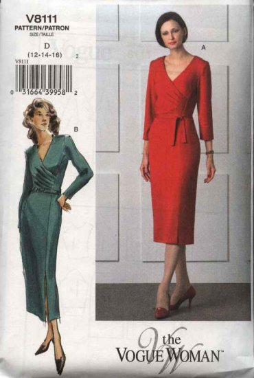 Vogue Woman Sewing Pattern 8111 V8111 Misses Size 18-22 Easy Fitted ...