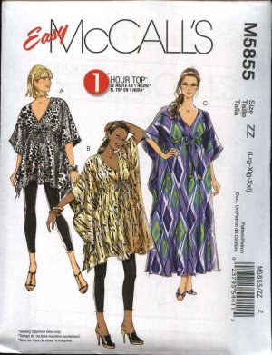 Vintage 1970's Simplicity 5628 Sewing Pattern, Misses' Caftan