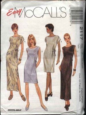 McCall's Sewing Pattern 2117 Misses Size 4-6-8 Easy Summer Long Short ...