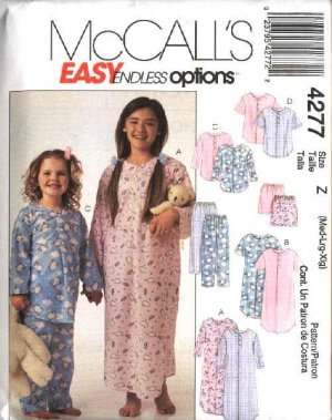 Girls and Boys Pajama Easy Sewing Pattern 3553 Simplicity