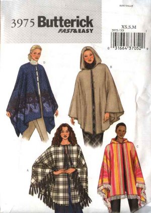 Butterick poncho pattern Craft Supplies | Bizrate