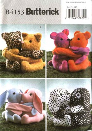 butterick stuffed animal patterns
