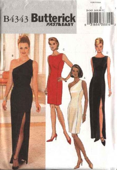 Butterick Sewing Pattern 4343 B4343 Misses Size 6-12 Easy Long Short ...