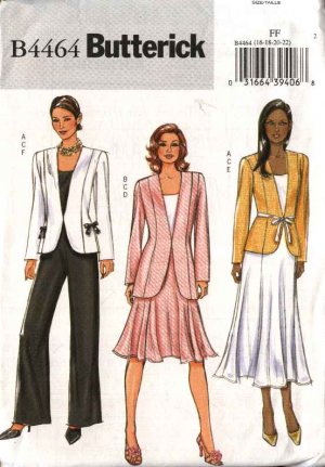 BUTTERICK SEWING PATTERN - LADY'S TOP &amp; TUNIC - 2005 SIZES XSM TO