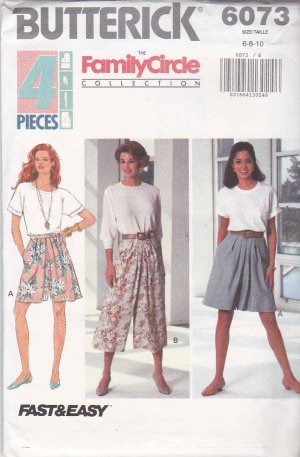 Butterick Sewing Pattern 6073 Misses Size 12-16 Easy Family Circle ...