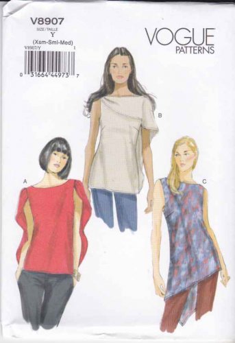 Vogue Sewing Pattern 8907 Misses Sizes 16-26 Easy Pullover Shoulder ...