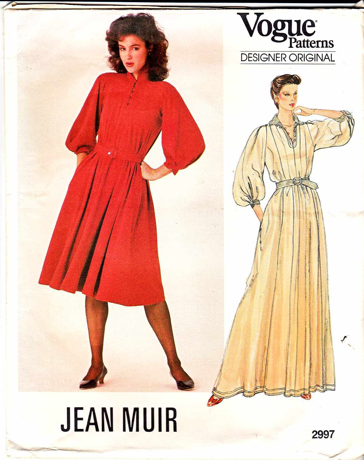 Vogue Sewing Pattern 2997 Misses Size 10 Jean Muir Designer Original ...