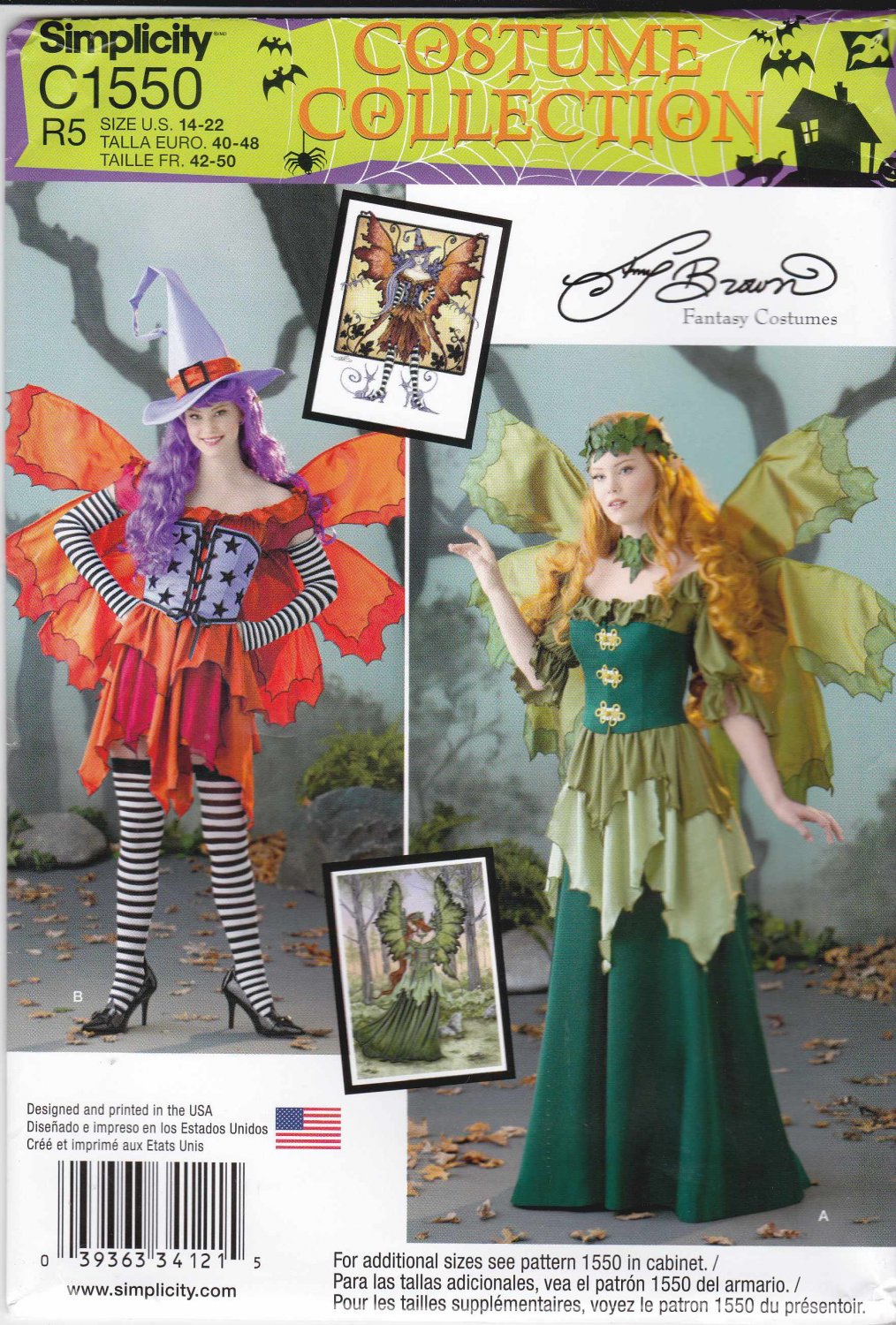 Simplicity Sewing Pattern C1550 1550 Misses Sizes 14-22 Fairy Fantasy ...