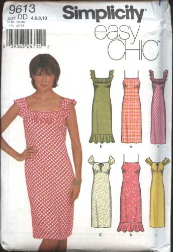 Simplicity Sewing Pattern 9613 Misses Size 4-10 Sundress Summer ...