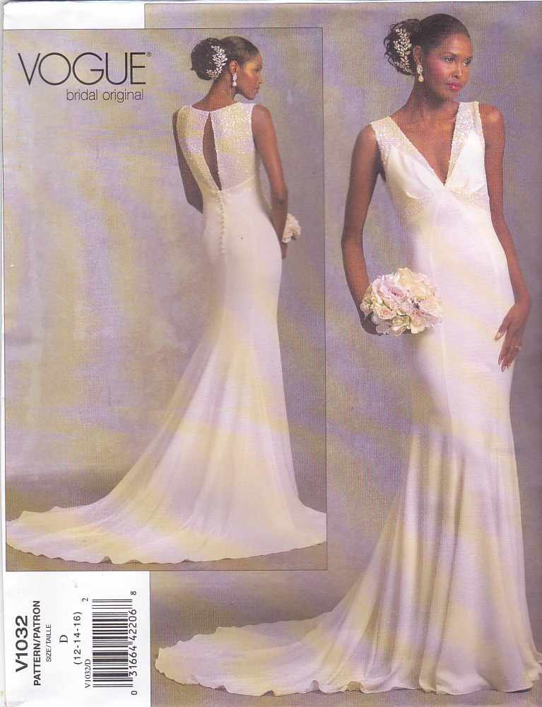 Vogue Sewing Pattern 1032 Bridal Original Misses Size 12-14-16 Bridal ...