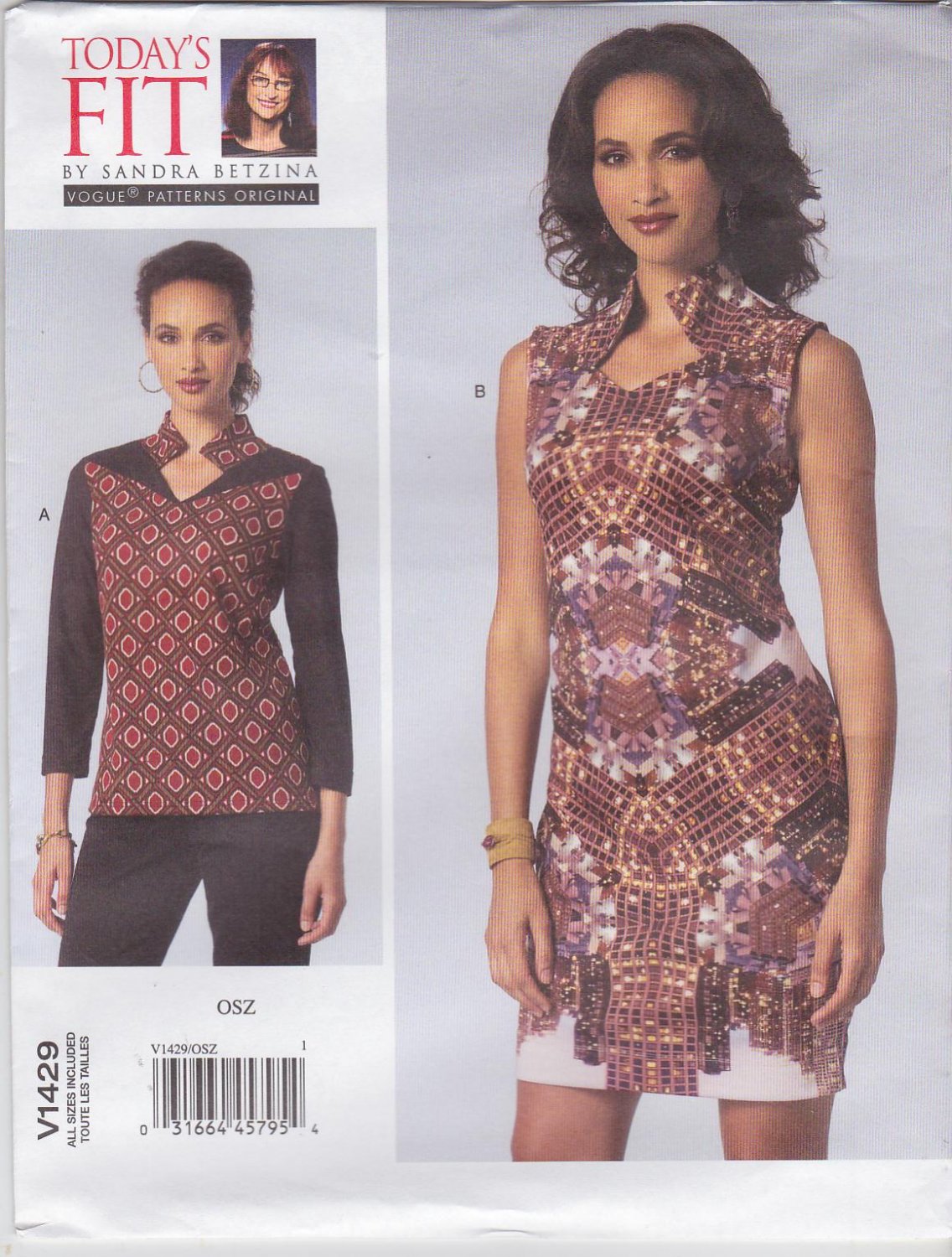 Vogue Sewing Pattern 1429 Misses'/Women's Plus Size 10-32W Sandra ...