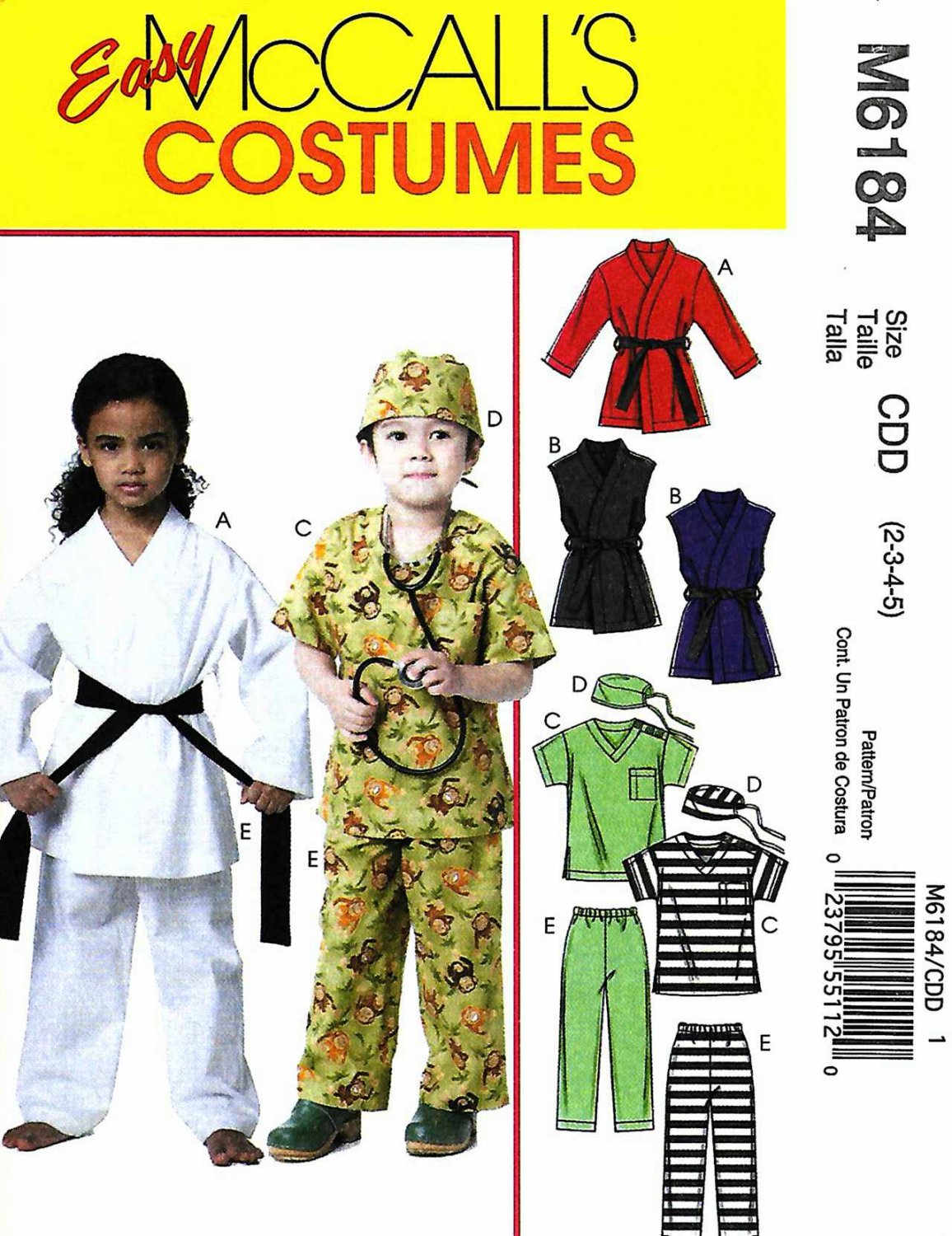 mccall-s-sewing-pattern-6184-boys-girls-size-6-8-easy-costumes-karate