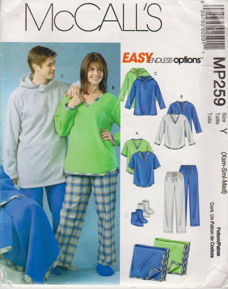 McCall's Sewing Pattern 4675 MP259 Misses Mens Chest Size L-XL Easy ...
