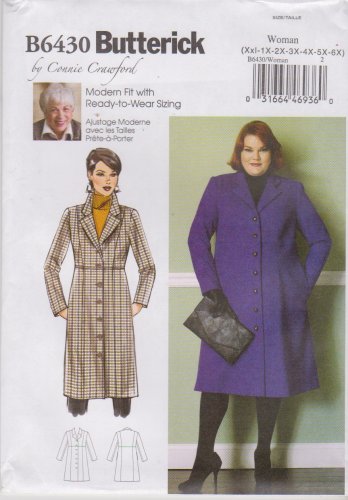 Butterick Sewing Pattern 6430 B6430 Womens Plus Size 18W-44W Connie ...