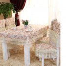 1 table cloth+6 chair covers+6 backrest covers