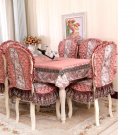 1 table cloth+6 chair covers+6 backrest covers