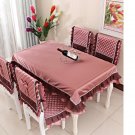 1 table cloth+6 chair covers+6 backrests