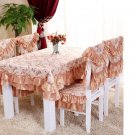 1 table cloth+6 chair covers+6 backrest covers