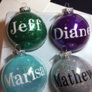 Personalized Glass Ornaments