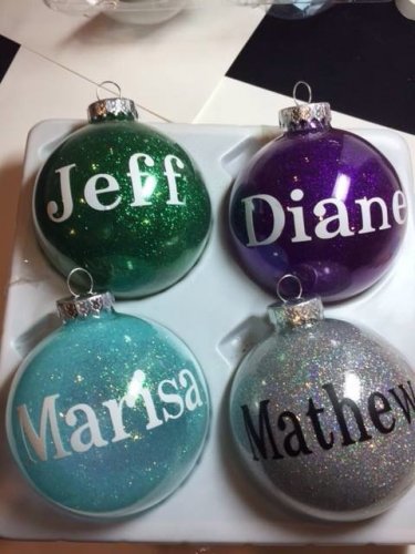 Personalized Glass Ornaments