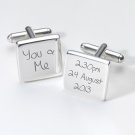 YOU & ME ENGRAVED CUFFLINK IN PREMIUM BOX
