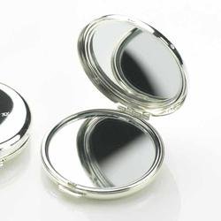 PERSONALISED ROUND ELEGANT HANDBAG MIRROR