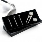 Personalised silver finish golf set