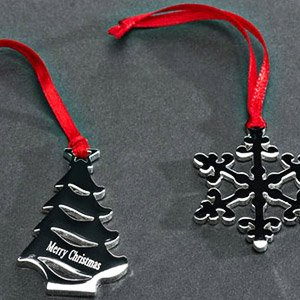 PERSONALISED CHRISTMAS DECORATIONS SET