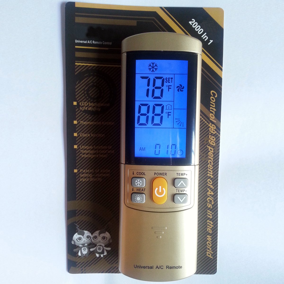 2000 in 1 Universal Air Conditioner Remote Control for Carrer Sharp