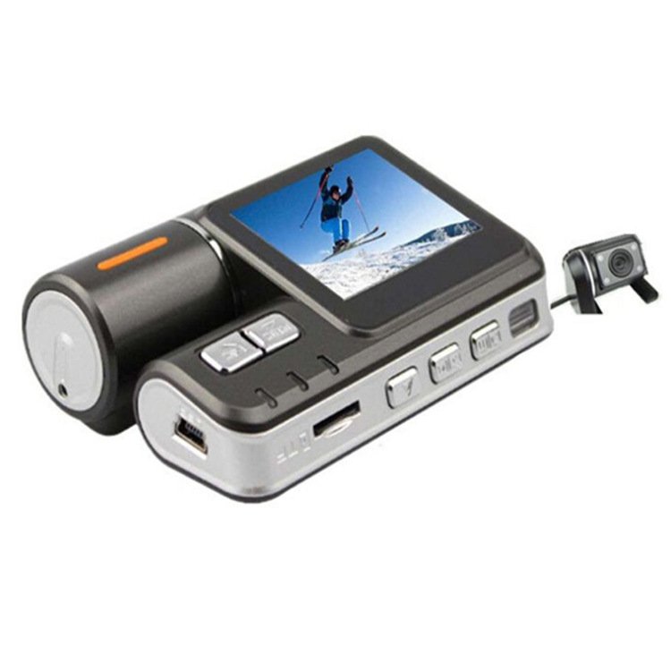 HD 720P LCD Dual Lens Dashboard Car Vehicle Camera Video Recorder DVR Cam Free Shipping