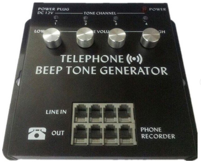 4 Ports Telephone Phone Recorder During Under Voice Record Recording Beeper Beep Sound Free Shipping