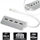 HighSpeed 4 Ports USB 3.1 USB-C Hub Portable Aluminum Hub for New Macbook Air PC