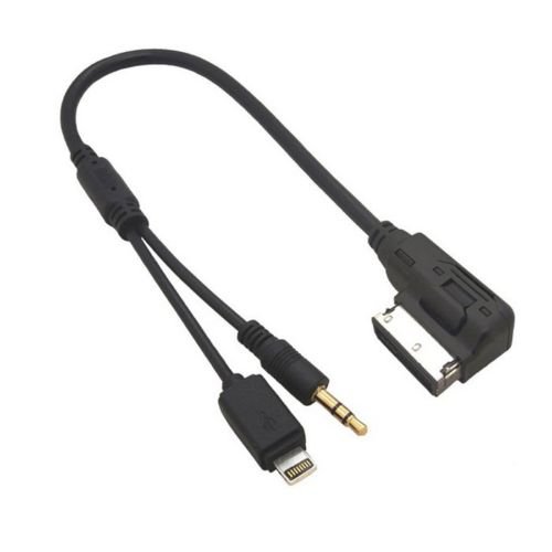 Media In AMI MDI to Stereo 3.5mm Audio & iPhone 6& Plus Adapter Cable for Car VW
