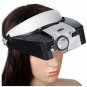 10X Lighted Magnifying Glass LED Head Headband Magnifier Loupe with Sunshield