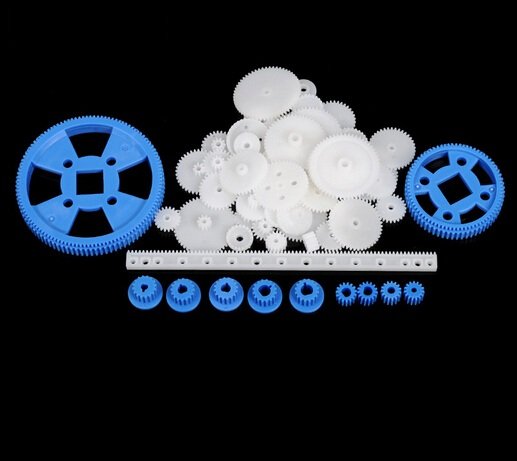 New 50 styles Plastic Gears All The Module 0.5 Robot Parts for DIY Spindle Gear