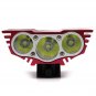 Red USB 7500 LM SolarStorm 3x CREE T6 LED Front Bike Bicycle Light Headlight