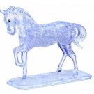 3D 3-D Crystal Puzzle Puzzles Jigsaw Model 100 pc Horse Parts Clear White