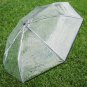 Automatic folding umbrella Clear Umbrella Three Folding Umbrella PE Transparent