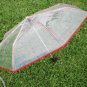 Automatic folding umbrella Clear Umbrella Three Folding Umbrella PE Transparent