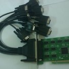 8 ports RS-232 Serial DB9 rs232 Com TO PCI 32 Bit Adapter Converter with cable