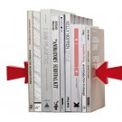 Red Arrow Bookends New Design two magnetic Arrows floating Book End Support