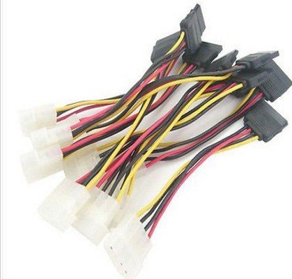 LOT 10 10PCS NEW IDE to Serial ATA SATA HDD Power Adapter Cable PC