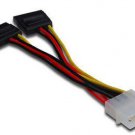 10 PACK 10pcs 4 Pin IDE Molex to 2 Serial ATA SATA Hard Drive Power Cable