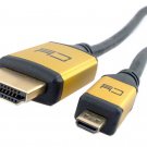 Micro HDMI to HDMI Cable for HTC EVO 4G MOTO XT800 Droid X XOOM 1.5 Meter Long