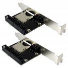 2X PC 3.5" 40-Pin Male IDE To SD / SDHC / MMC Adapter Card for Desktop small PCB