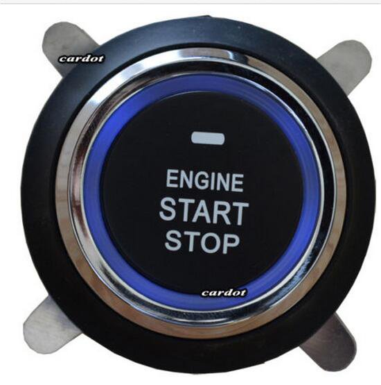 New keyless entry start stop button ACC press in wire start wire back light wire