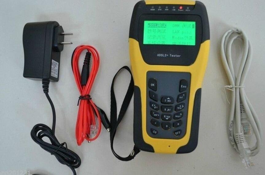 Digital ADSL2+ XDSL Line Tester Network Checker Meter DMM Support ISP DSLAMs